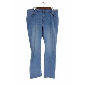 TPJ The Perfect Jean NYC Mens 42x32 Athletic Fit Light Wash Stretch Y2K Jeans